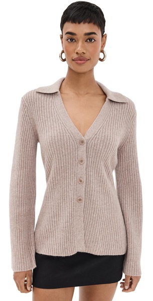 Shea Cashmere Collared Cardigan