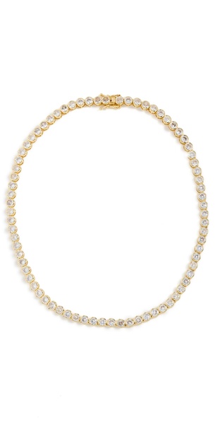 Crystal Bezel Tennis Necklace