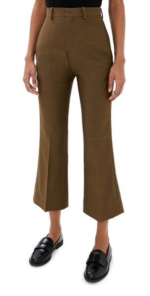 Credo Wool & Silk Bootcut Trousers