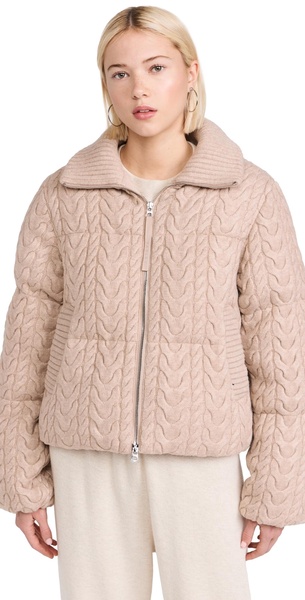 Reggie Cable Knit Puffer