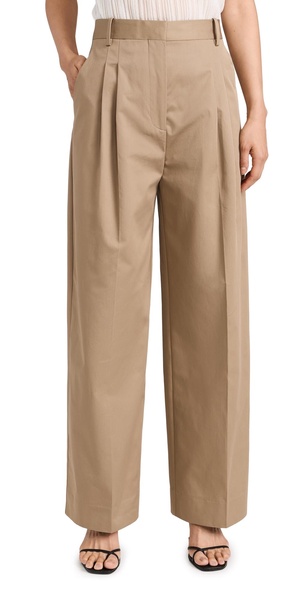 Wide Leg Pleated Chino