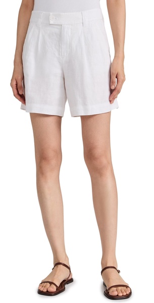 Jules Pleated Shorts In Linen