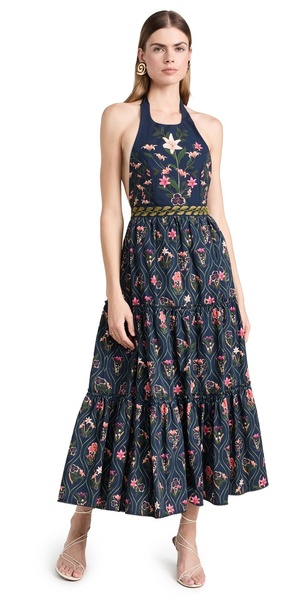 Consuelo Pacifico cotton midi dress