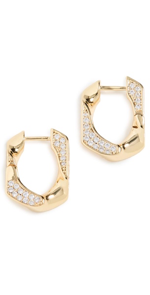 Pave Cuban Link Hoops