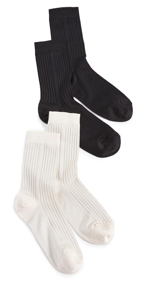 Classic Rib Socks - 2 Pack Offering