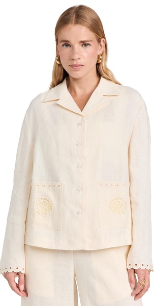 Sofia Linen Embroidered Shirt