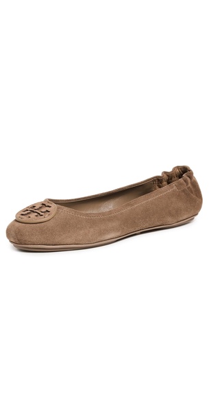 Minnie Travel Ballet with Suede Logo