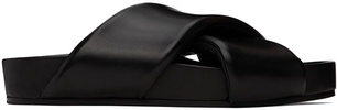 Black Padded Slides