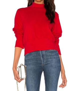 milan sweatshirt in cherry