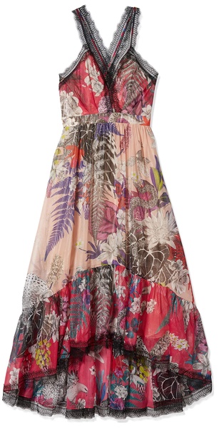 Just Cavalli Womens New Zeland Print Maxi Dress