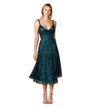 Women's Flowing, Sequin Midi Dress