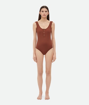 Nylon one-piece swimsuit