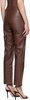 Brown Junior Faux-Leather Pants