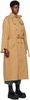 Tan Pin-Buckle Trench Coat