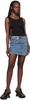 Blue Dua Multi Waist Denim Miniskirt