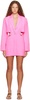 Pink Le Raphia 'La Robe Bari' Minidress