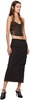 Black Freya Denim Maxi Skirt