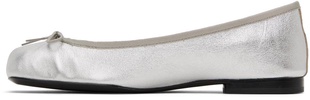 Silver Joey Ballerina Flats