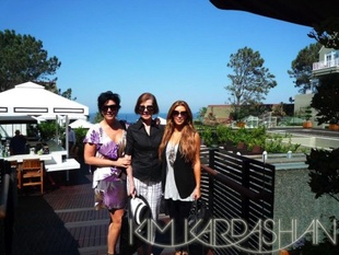 Kim Kardashian Del Mar with Mum and Mj September 11, 2009