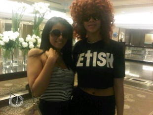 Rihanna with a Fan in Toronto June 6, 2011