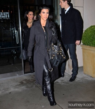 Kourtney Kardashian Outside of Dash November 4, 2010