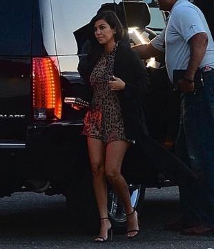 Kourtney Kardashian Don Coqui in Astoria New York City June 26, 2014