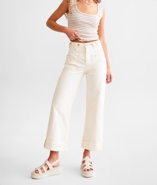 Palmer Wide Leg Cuffed Jean