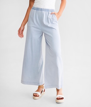 Scout Jersey Wide Leg Cropped Pant