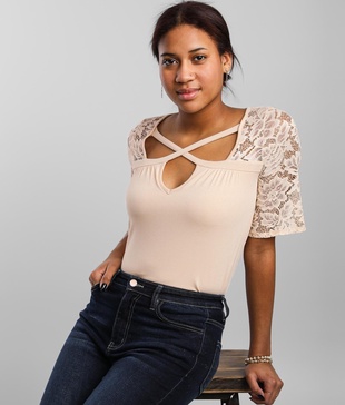 Shaping & Smoothing Pieced Lace Top