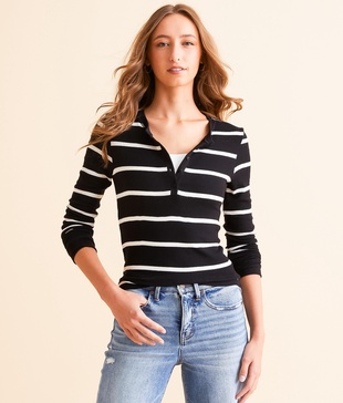 Scarlett Striped Henley