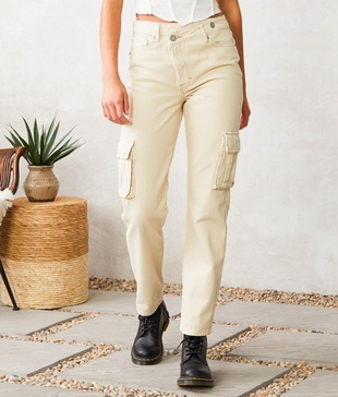 Tracey Cropped Straight Cargo Pant