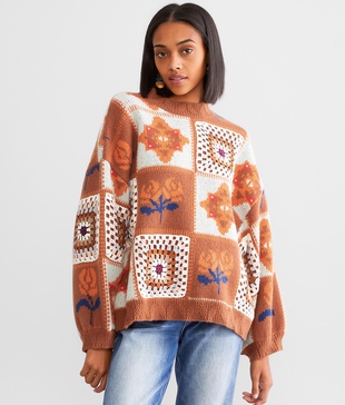 Pieced Crochet Sweater