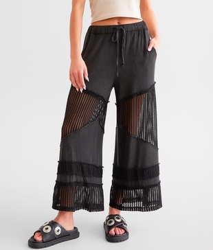 Washed Wide Leg Beach Pant