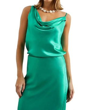 mae asymmetrical cami in jade