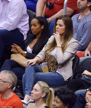 Khloe Kardashian LA Clippers Game April 20, 2013