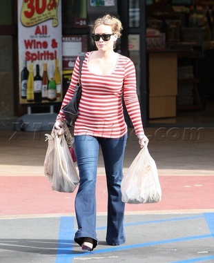 Hilary Duff Leaving a Grocery Store in Los Angeles November 1, 2011