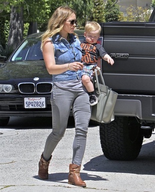 Hilary Duff Arriving at a Party in Beverly Hills April 20, 2013