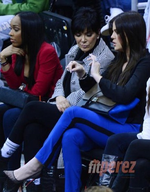 Khloe Kardashian Los Angeles Clippers Game January 19, 2013