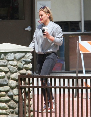 Hilary Duff at a Park with Luca June 6, 2014