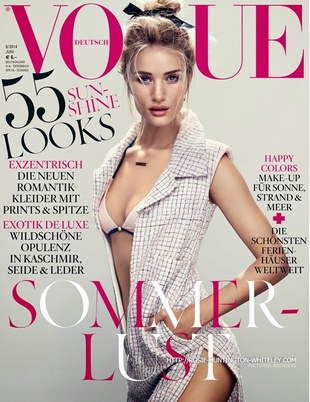 Rosie Huntington-Whiteley Vogue Germany June 2014