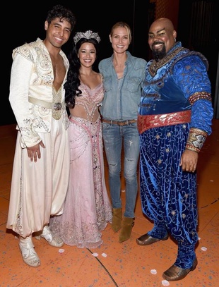 Heidi Klum Aladdin on Broadway June 27, 2015