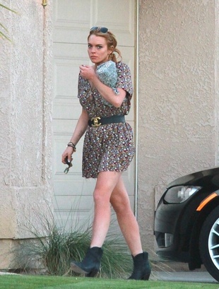 Lindsay Lohan Outside the Betty Ford Clinic December 7, 2010