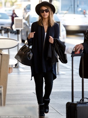 Jessica Alba LAX Airport October 6, 2013