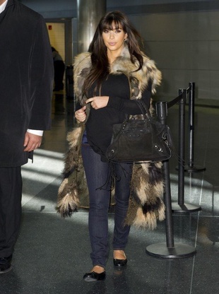 Kim Kardashian at JFK Airport in New York March 27, 2013