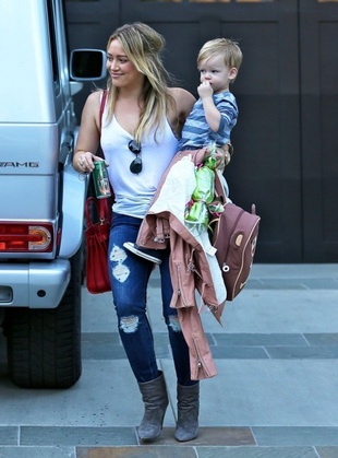 Hilary Duff Leaving a friend's house January 13, 2014