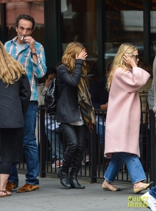 Ashley Olsen Leave Sant Ambroeus Restaurant in the West Village September 29, 2012