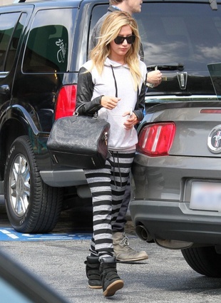 Ashley Tisdale Hugo's Restaurant March 22, 2014