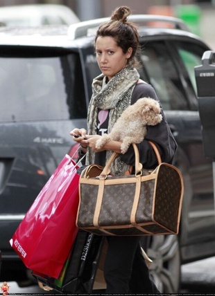 Ashley Tisdale Leaving Her House with Martin Johnson in Toluca Lake February 14, 2012