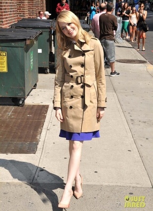 Emma Stone Arriving the Late Show with David Letterman June 25, 2012