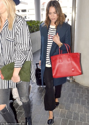 Jessica Alba LAX Airport February 25, 2014